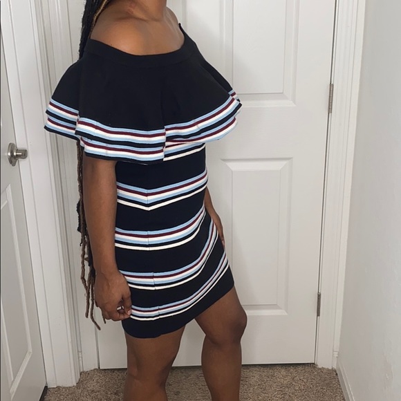 STRIPPED BODYCON DRESS - GIANNI BINI - Picture 3 of 5